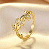 Ring, crystal, accessory, jewelry, Japanese and Korean, simple and elegant design, European style