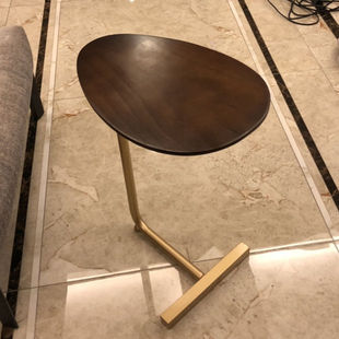 Solid Wood Side Table Internet Celebrity Small Coffee Table Creative Sofa Corner Table Mini Movable Bedside Table Normcore Accessible Luxury Side Table