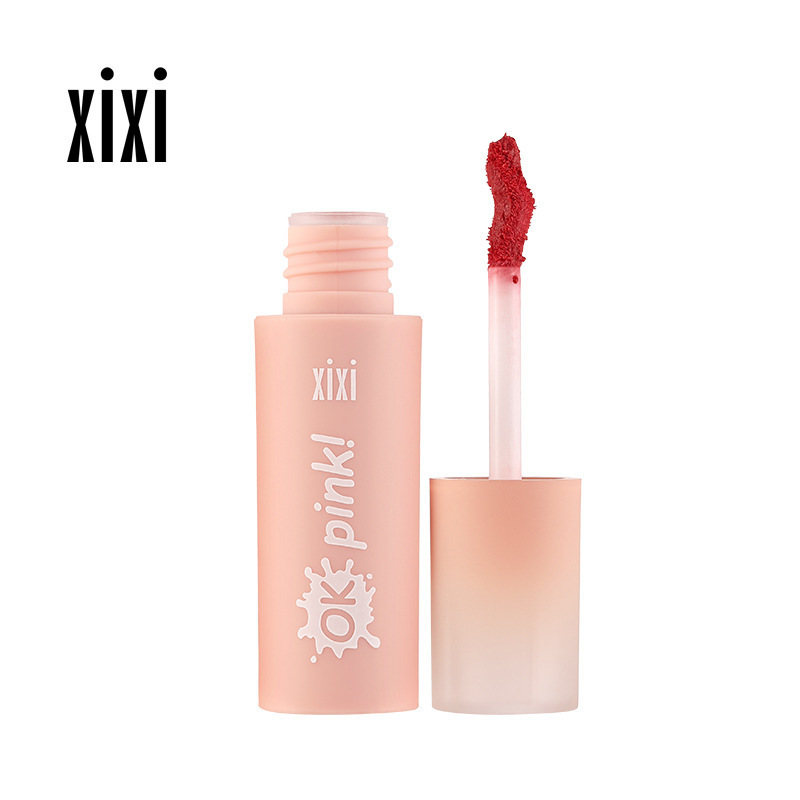 xixi甜系樱粉小奶泥绵绵质地软糯不显唇纹雾感哑光温柔学生唇釉