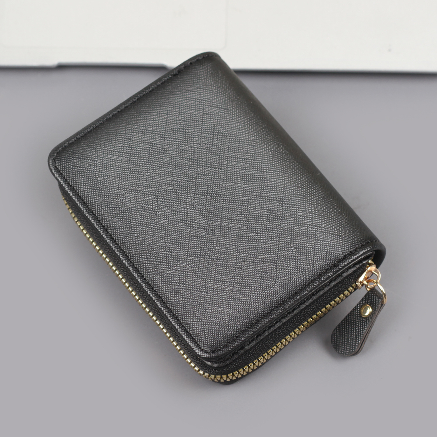842 수직 지갑 블랙
