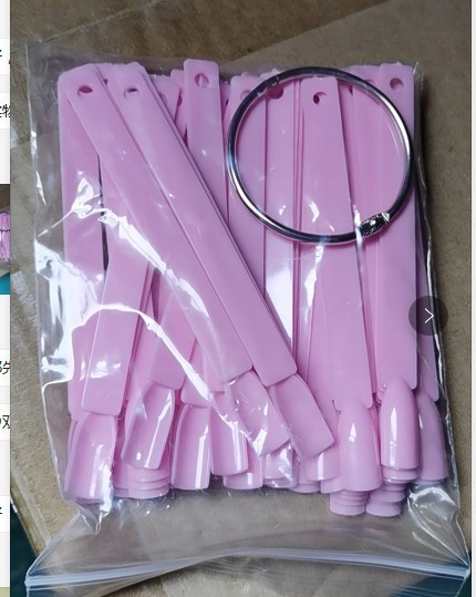 50 piezas de color rosa con anillo de hierro