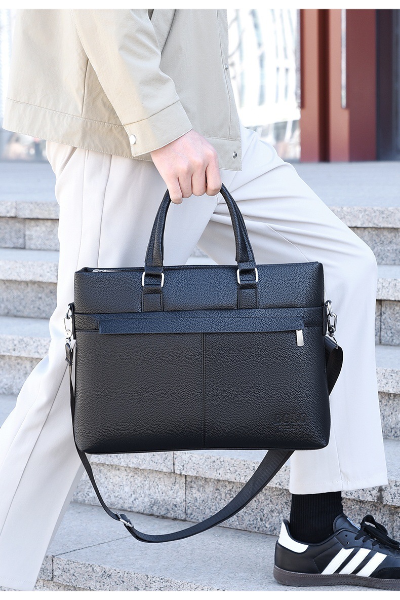 Amazon men's business trip handbag, business office computer bag, large-capacity casual and fashionable single-shoulder crossbody bag undefined