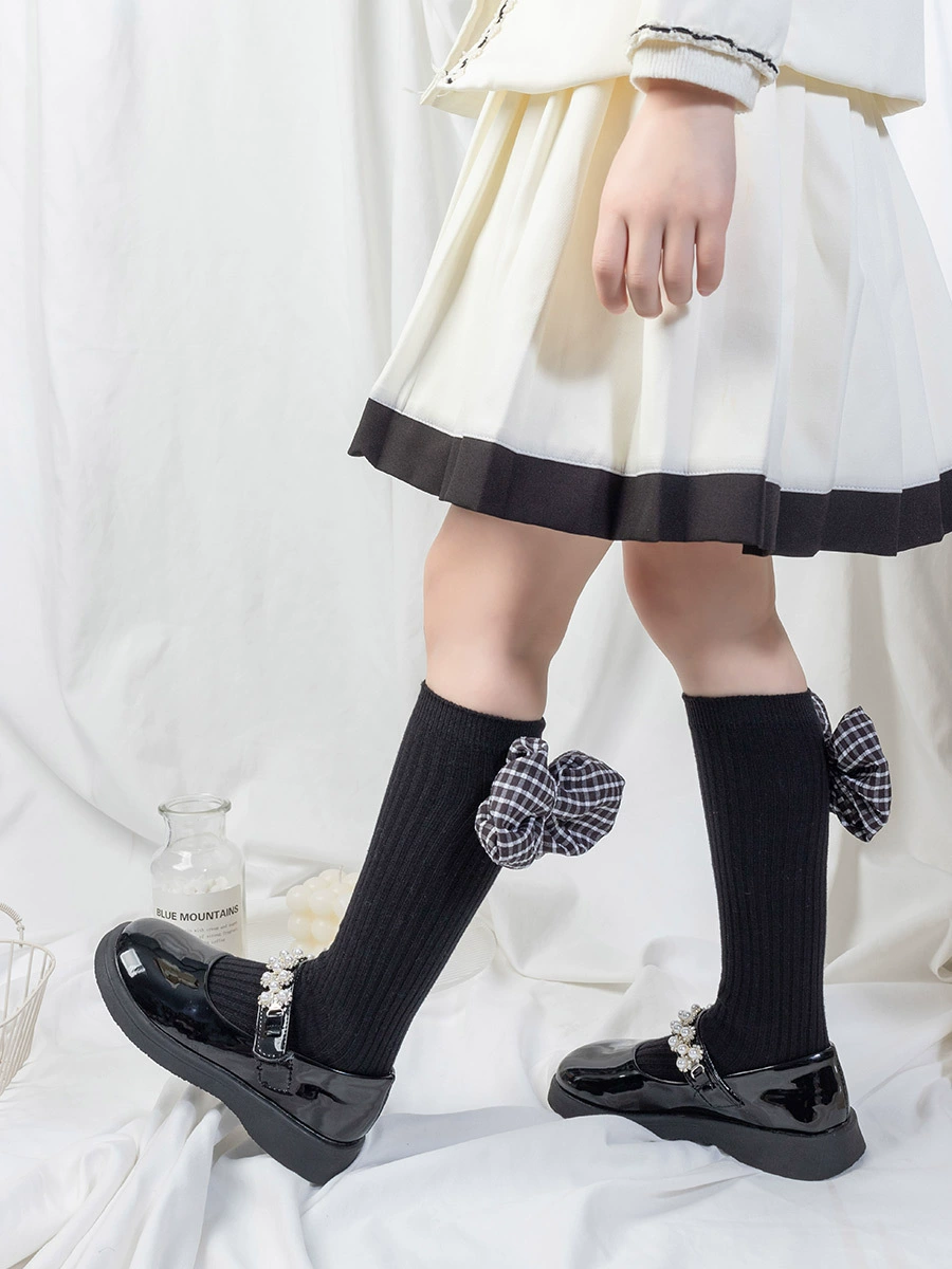 Летние knee-носочки с бантом для девушек, стиль Лолита, корейский стиль, стиль Chanel