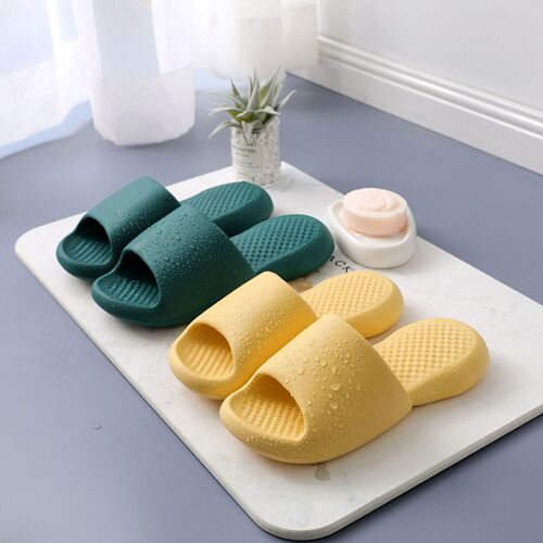 EVA slippers bathroom bathing slippers women's summer indoor Langjie same style non-slip and anti-odor men's thick-soled slippers