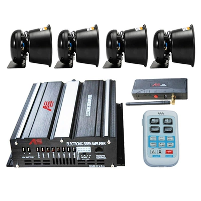 Wireless alarm speaker, 1200W Car horn/tweeter - a10g-2-host-round-speaker-set-12v