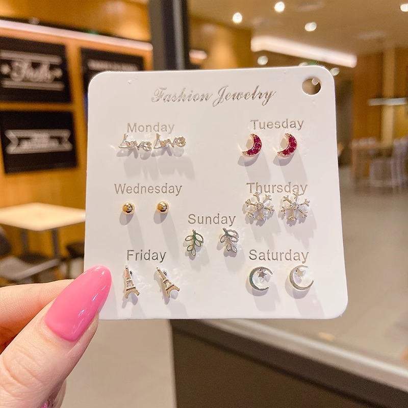 Juego de pendientes 2025 nuevas mujeres de moda simples, compactas, exquisitas, de alta gama, pendientes de celebridades de Internet