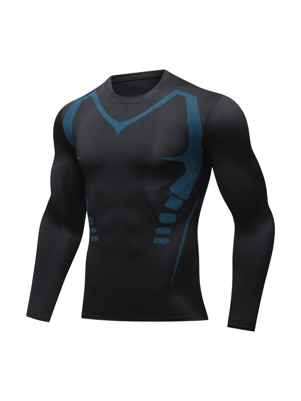Proスポーツレオタード男高弾速乾ランニング長袖バスケットボールサッカーフィットネス騎乗レギンス吸汗tシャツ|undefined