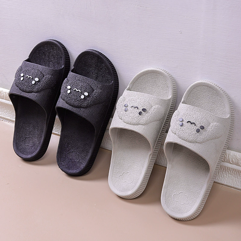 2024 новый стиль домашние тапочки мужские летние ПВХ крытая нескользящая ванная комната домашние пары