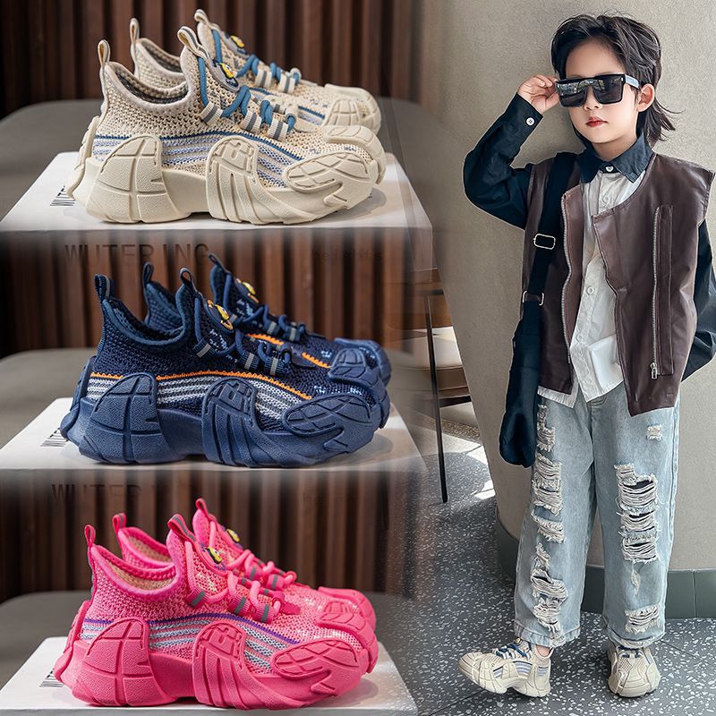 Autumn Kidsren's Sports Shoes 2025 New Boys and Girls Coconut Shoes 2-7 Years Old Baby Non-Slip Soft Sole Breathable Kidsren's Shoes