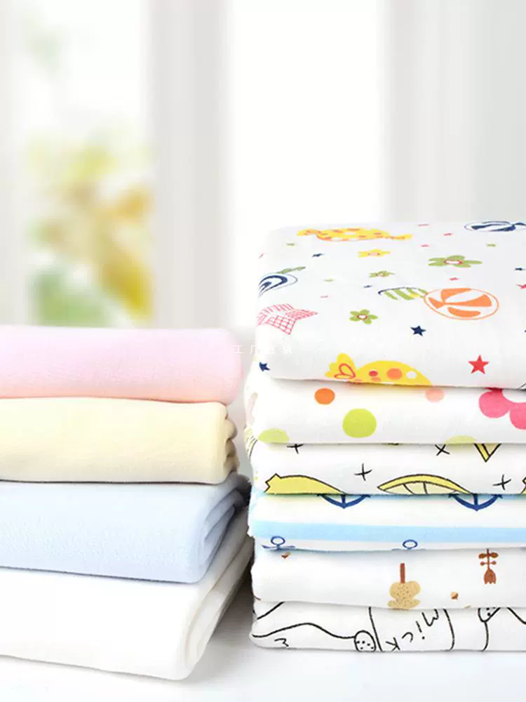 纯棉宝宝布纯色婴儿针织面料儿童卡通布料秋衣秋裤内衣A类布