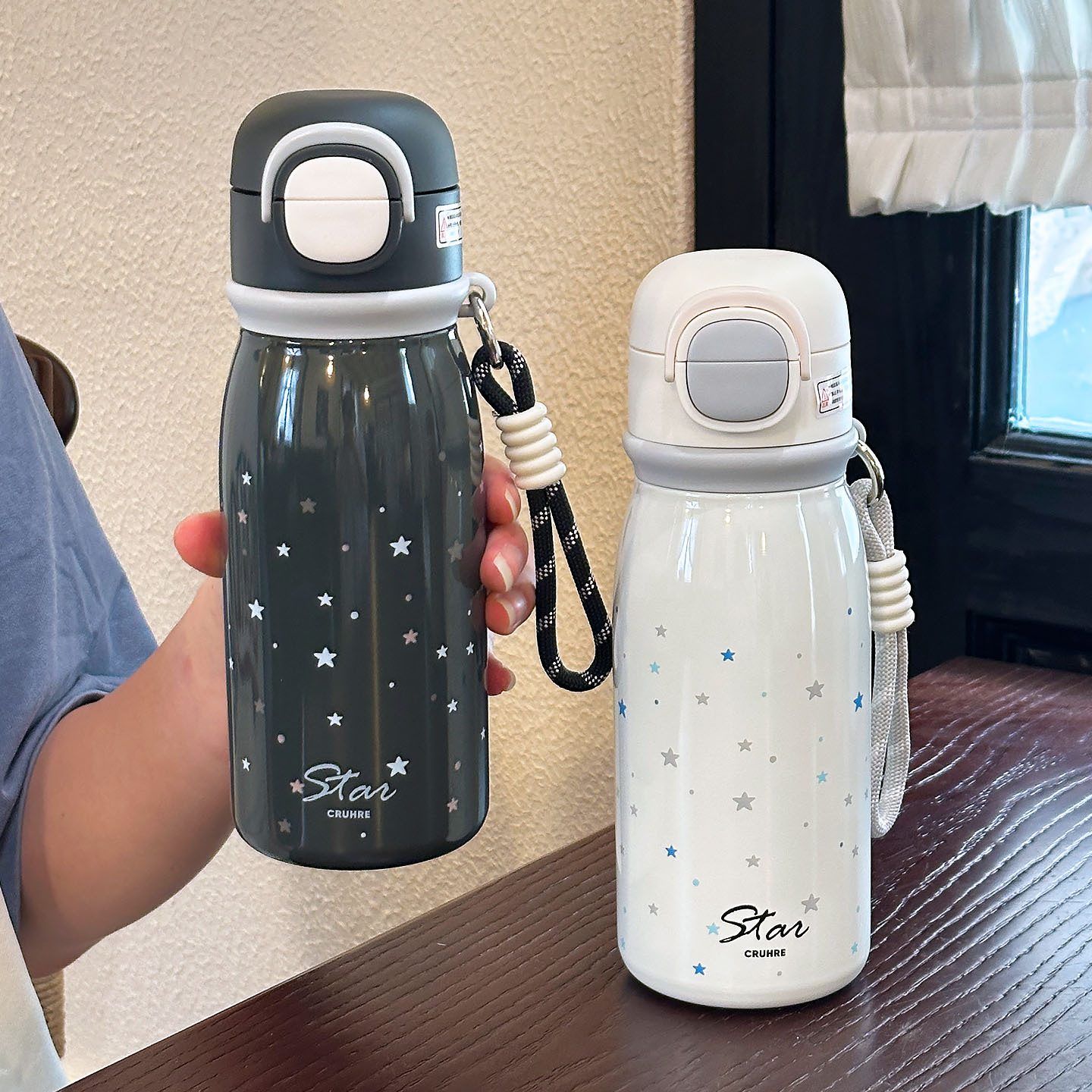 Taza de aislamiento térmico para niños, taza de agua doble para estudiantes, taza de acero inoxidable portátil 316L para niños y niñas de alto valor facial especial para la escuela