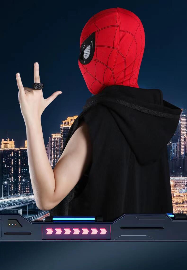 Source Factory Headgear Mask Eyes Funny Spider-Man Helmet Adult Children Gift 6 Wearable Blink
