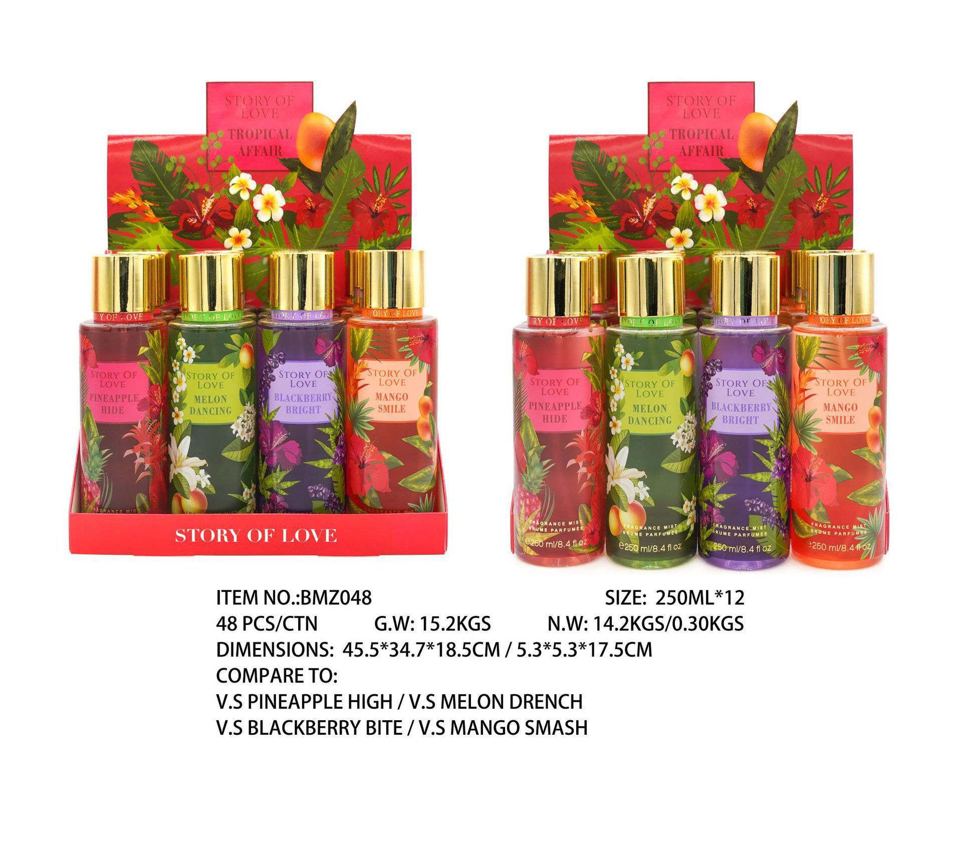 Perfume para mujeres 250ml spray corporal comercio exterior sudeste asiático sudamericano fragrancia para hombres estand paquete de muestra especial image 53