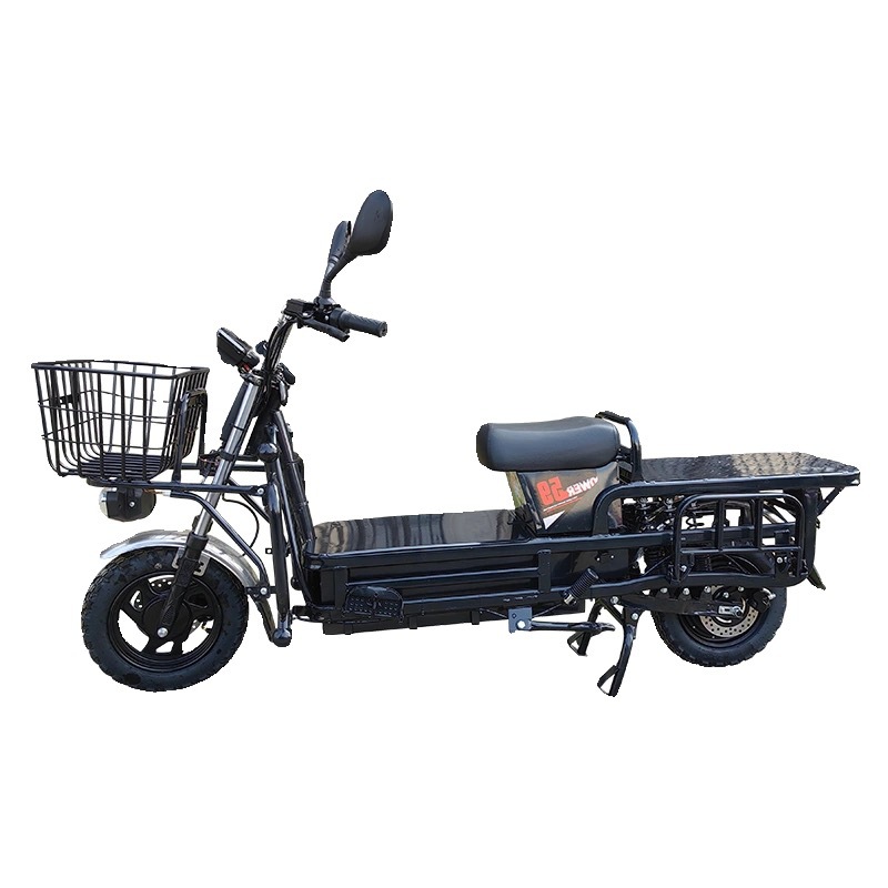 Heavy-Duty Electric Vehicle with License Plate, Electric Motorcycle 60V/72V for Courier, Two-Wheel Mountain Climbing, Cargo Delivery, Long-Distance Running, Wholesale