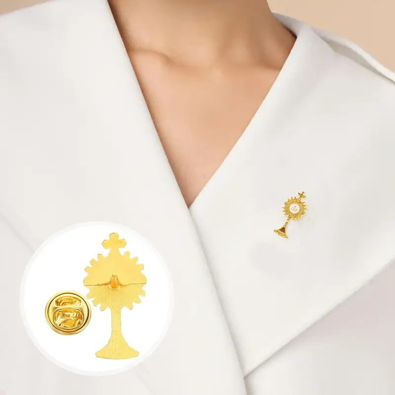 Sonnenblumen Brosche In Gold Für Damen Und Herren Anstecknadel_voghion.com