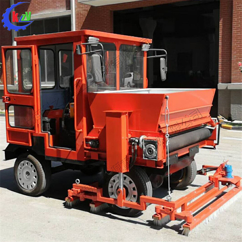 全自动柴油充砂机 人造草坪座驾式石英砂填充机 草皮施工填充工具