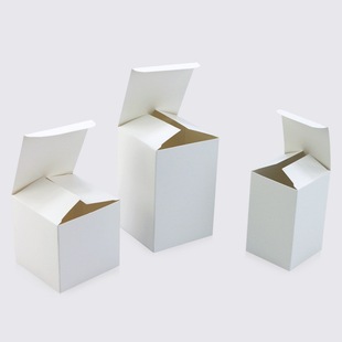 White small carton in stock product packaging box regular white box gift carton wholesale color box printing logo