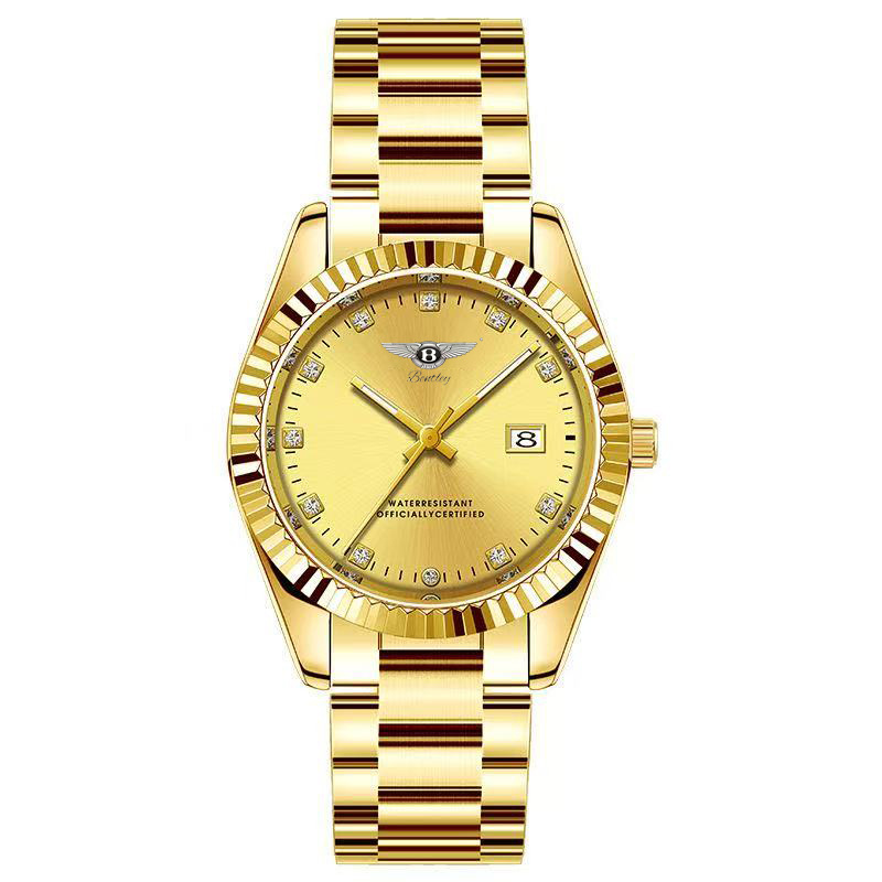 Bentley Star Watch Genuine Women's Steel Belt Temperament Fashion Business Simple Luminous Automatic Mechanical Watch