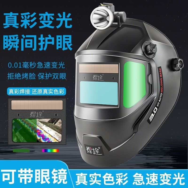 Fully Automatic Auto-Darkening Welding Helmet with Gas Protection for Overhead Welding, New Model Protective Welding Cap