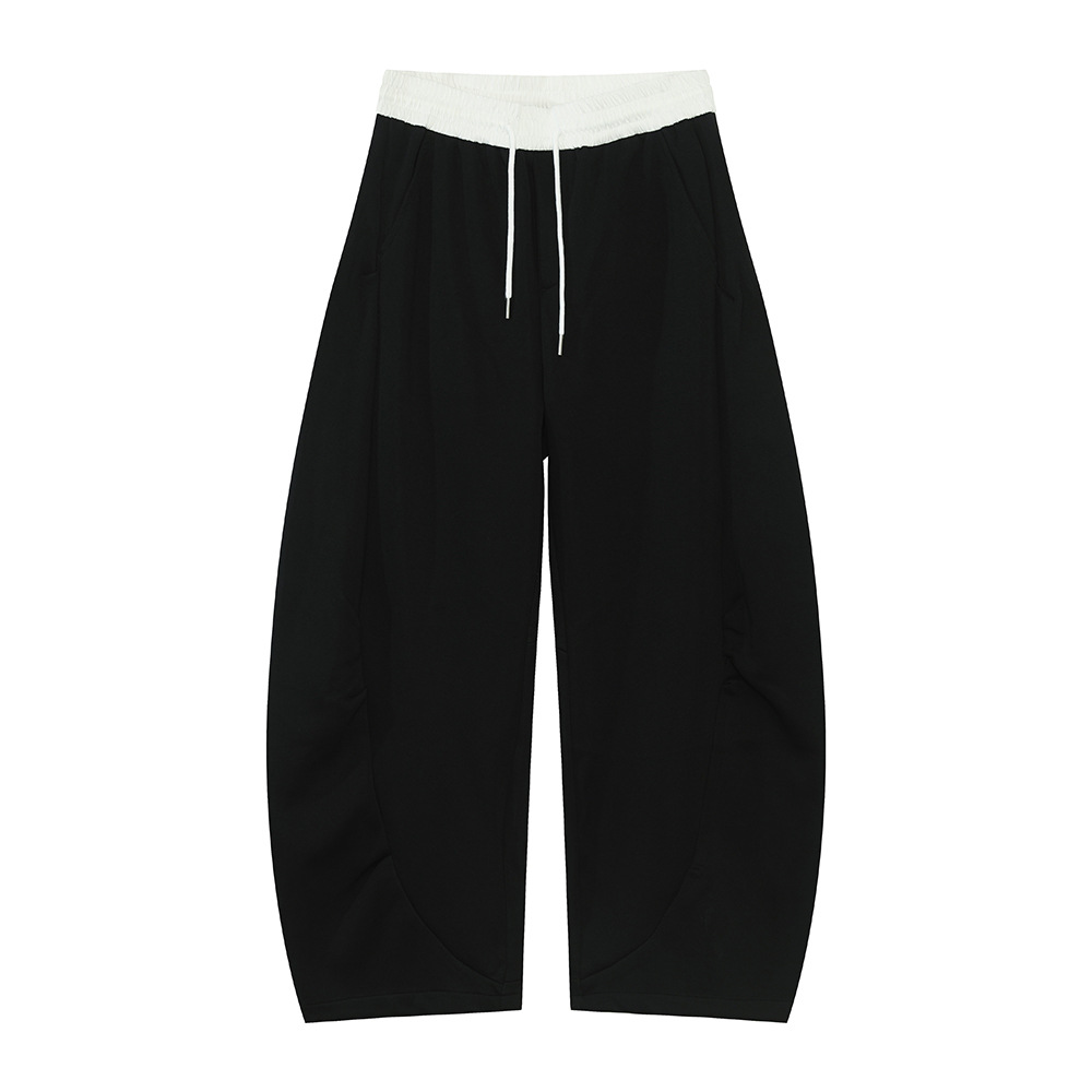 MTLCLOTHES Hombres| Polarizado coreano con solapa de contraste Polo simple y suelta machete con piernas anchas