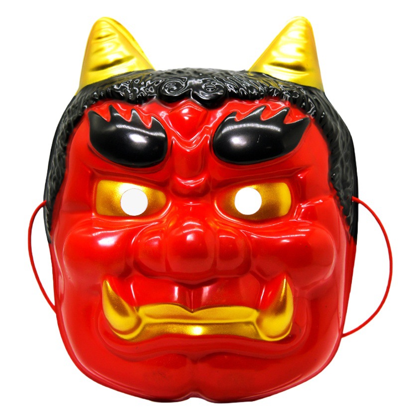 Estilo japonés Año Nuevo Bestia de Halloween drama japonés peeling máscara de Prajna tatuaje tienda de cocina decoración de la tienda de sushi