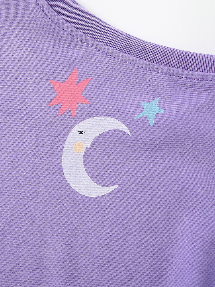 Malwee transfronterizo nueva camiseta infantil de mangas cortas niñas suave piel europea y americana dibujos animados casuales para niños de mediana edad chaqueta de verano
