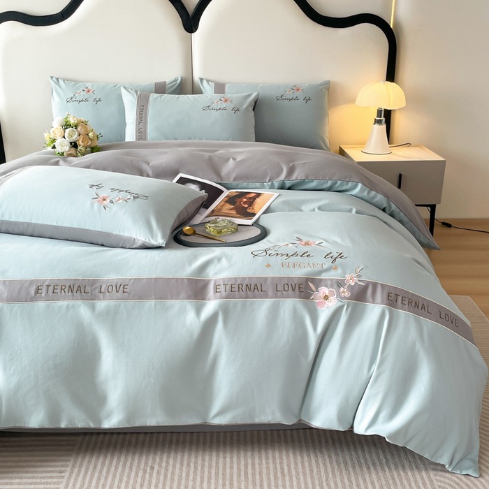Nuevo algodón de Xinjiang 100% de lana gruesa, cuatro piezas de alta gama, caja de regalo, ropa de cama de cuatro estaciones