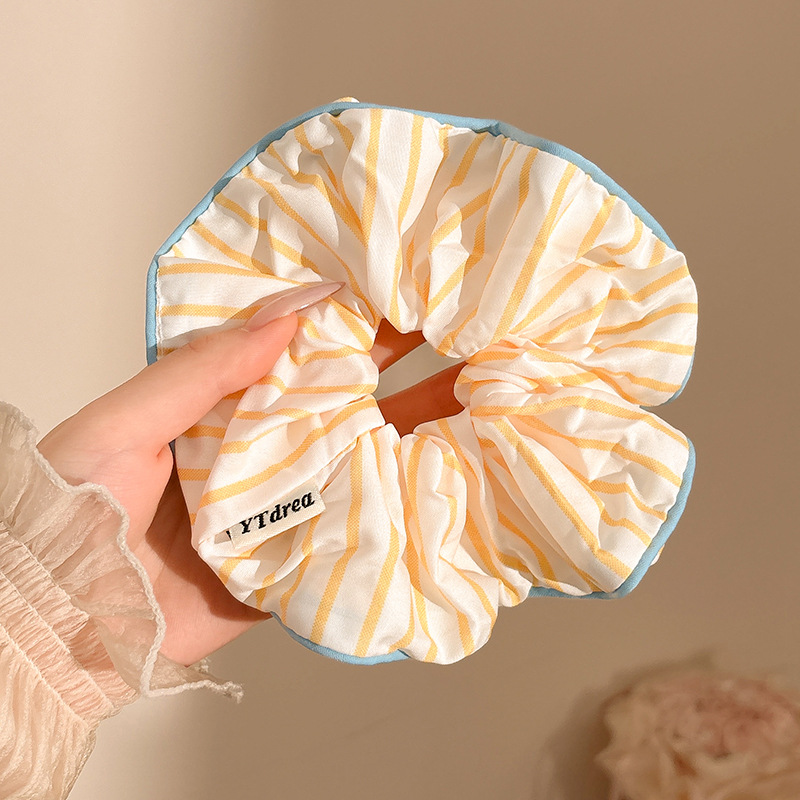 Encaje retro francés, diadema de intestino grueso, mujer 2025, nuevo estilo, cuerda para el cabello, banda de goma, lazo, dulce cuerda para el cabello, accesorios para el cabello