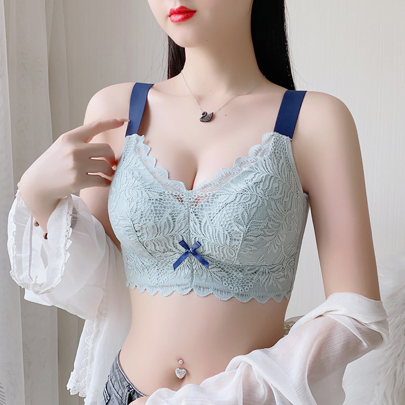 Big Red Plus-Size Lingerie for Women with Large Busts, Makes Big Breasts Look Smaller, Thin Full-Cup Bra, Gathers Side Breasts, D Cup