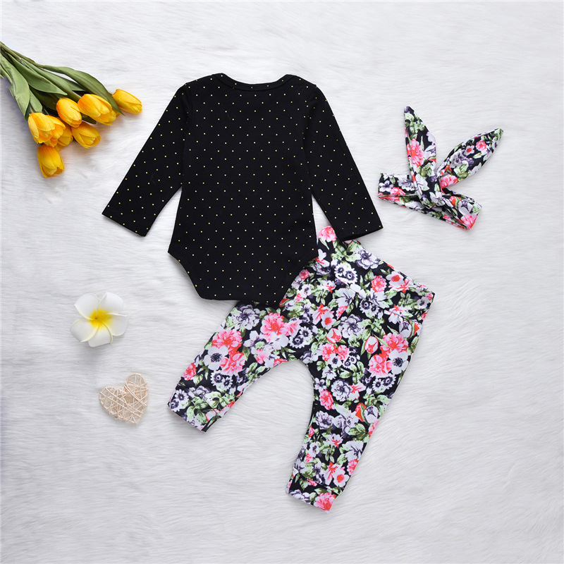 Vêtements Pour Enfants Vêtements De Bébé Costume Trois Pièces Printemps Et Automne Vêtements De Maison En Coton À Manches Longues display picture 13