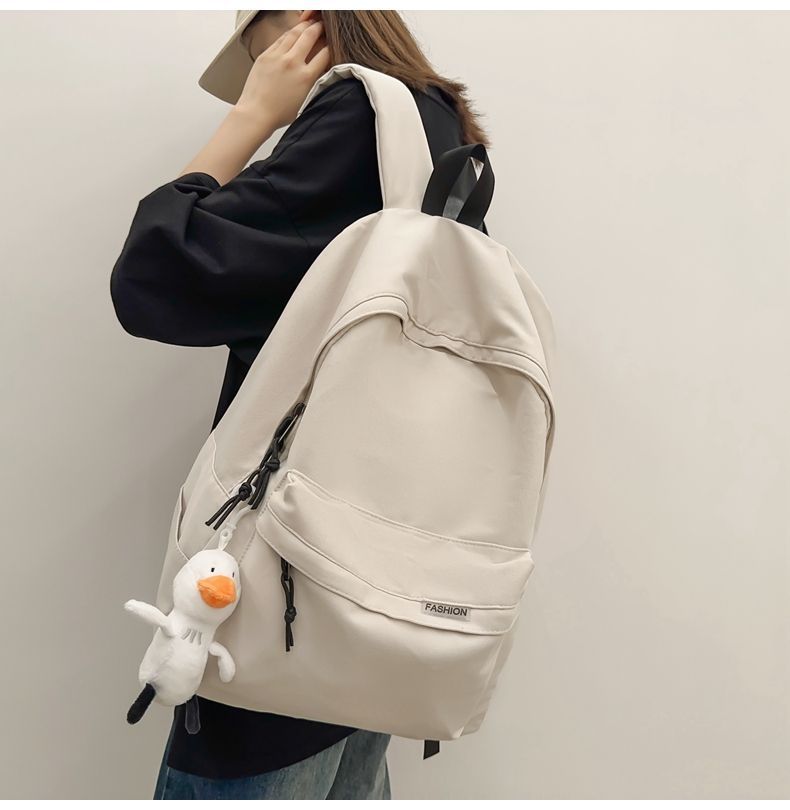 Men's Backpack Simple Large Capacity Travel Backpack Women's Casual Japanese Style Middle School High School College Student School Bag
