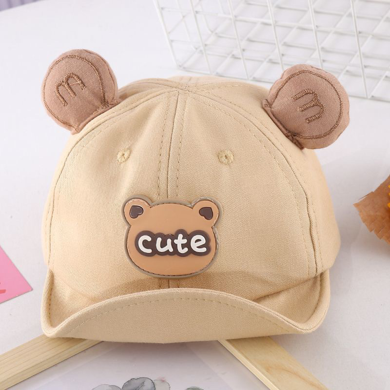 Sombreros para bebés primavera y otoño lindo sombrero para bebés gorra de pato para niñas gorra de béisbol delgada para niños bordes suaves