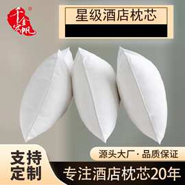 酒店鹅绒枕五星级酒店鸭绒枕单人枕头全棉护颈助睡眠枕芯纯棉
