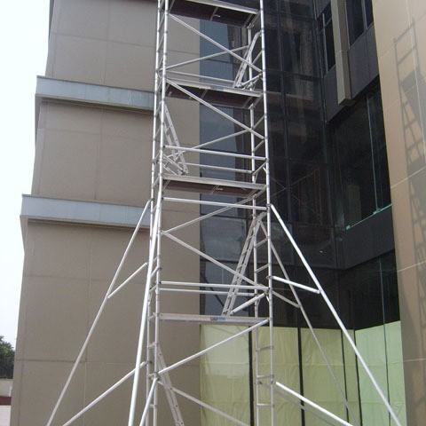 创笙custom款快装脚手架 铝合金带斜撑铝合金SGS TUV证书快装单宽