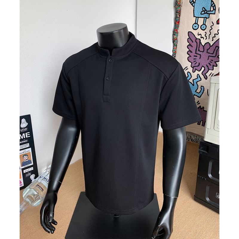 半袖 Tシャツ メンズ 2025 夏 香港スタイル 新しい多用途学生ルーズカジュアルトレンド右肩半袖 Tシャツトップ|undefined