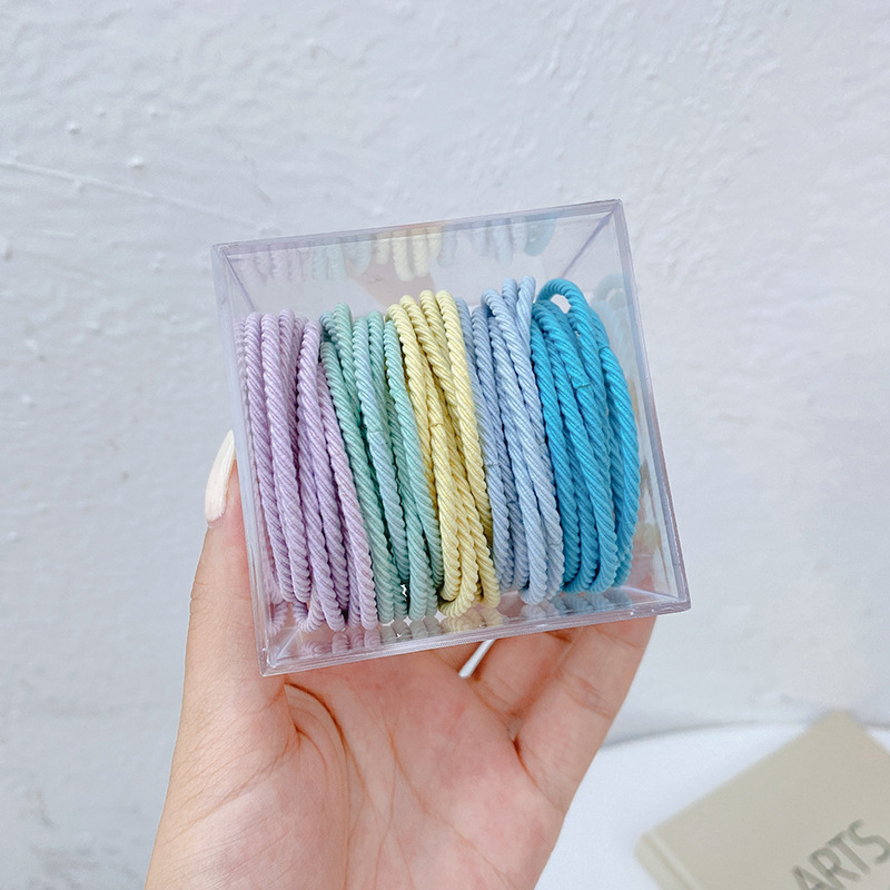 Banda de pelo de alta calidad cuerda de pelo 2022 nuevo estilo cuerda de pelo de las mujeres cubierta de cuero lazo de pelo banda de goma anillo de goma tocado Mori belleza de hadas