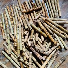 羅漢竹龜甲竹釣魚竿扇骨手把件工藝品材料毛筆桿養壺筆130根 熱賣