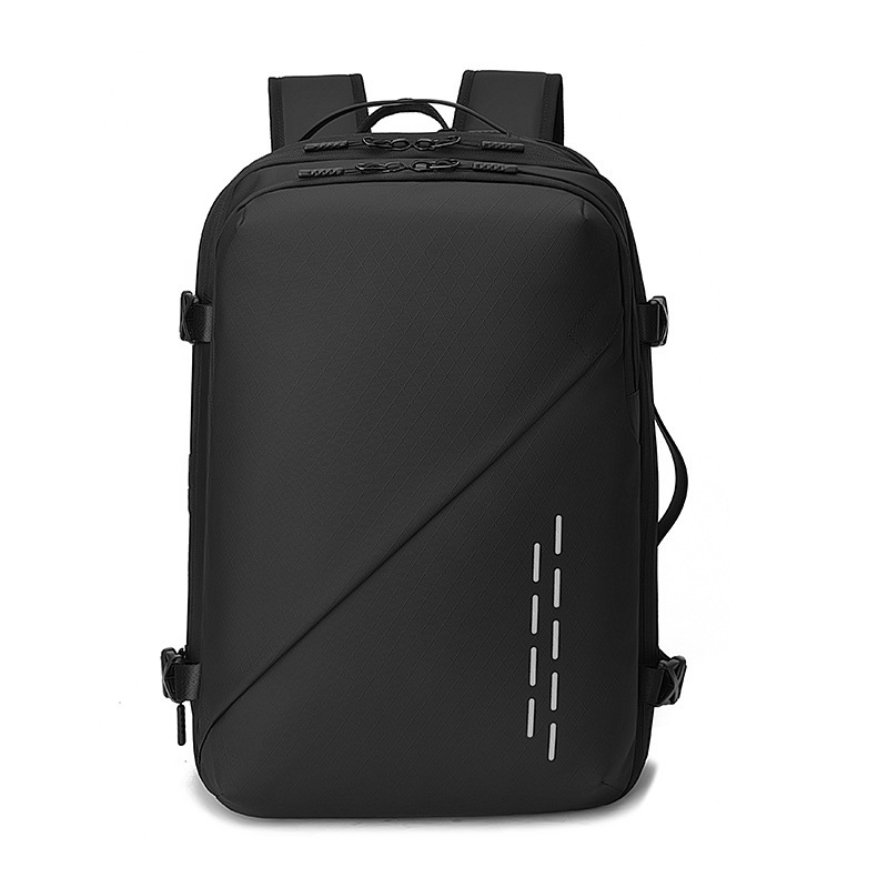 Cross-Border Large Capacity Fashion Simple Men's Vacuum Compression Expandable Travel Laptop Backpack Trip Business Bag_voghion.com