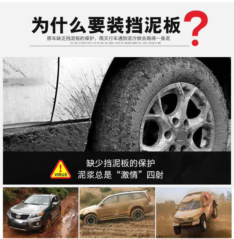 Specifically designed for the Xpeng MONA M03 original factory mud flaps, MONA M03 mud flaps modification parts