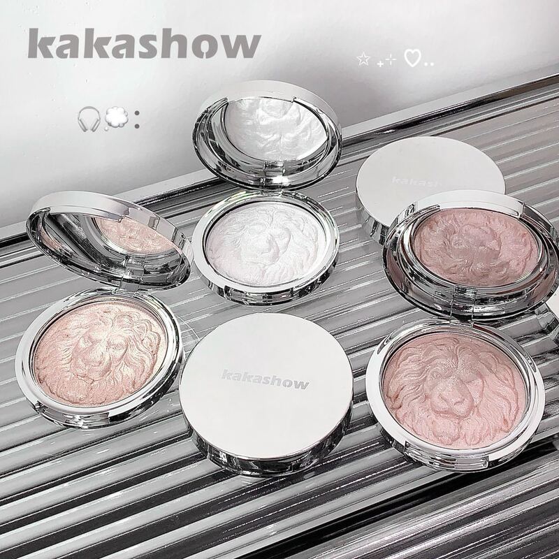 kakashow狮子系列高光粉土豆泥爆闪清透细腻氛围感珠光细闪高光盘|undefined