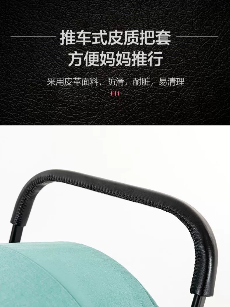 Children's folding walk stroller for twins with seat, trolley for double, can sit and lie, dragon and phoenix