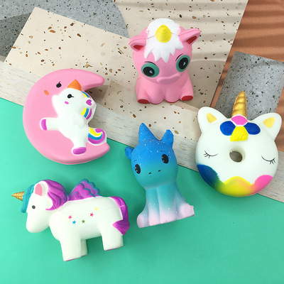 simulation unicorn Slow rebound Le tweak PU Decompression decompression decorate Toys Manufactor sale