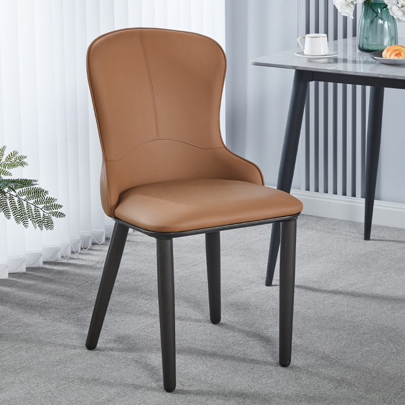 Silla de comedor moderna y simple silla de comedor de lujo ligera silla de comedor silla de mahjong confortable silla de recepción silla de hotel