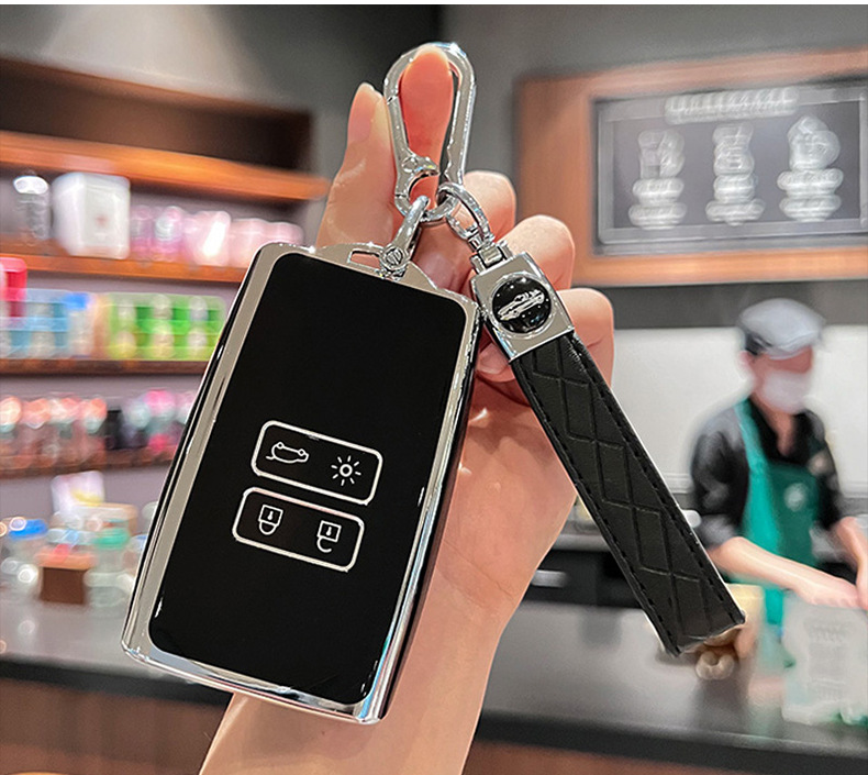 Suitable for Dongfeng Renault Koleo Key Case Female Kolega Car Shell Kolei Bean Full Bag Remote Control Protective Buckle