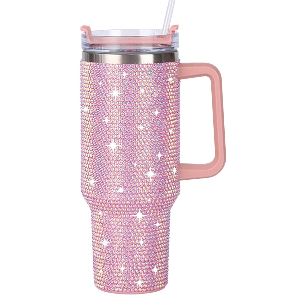 Nuevo diamante transfronterizo 40oz vacío taza de helado con mango portátil taza de vacío de acero inoxidable