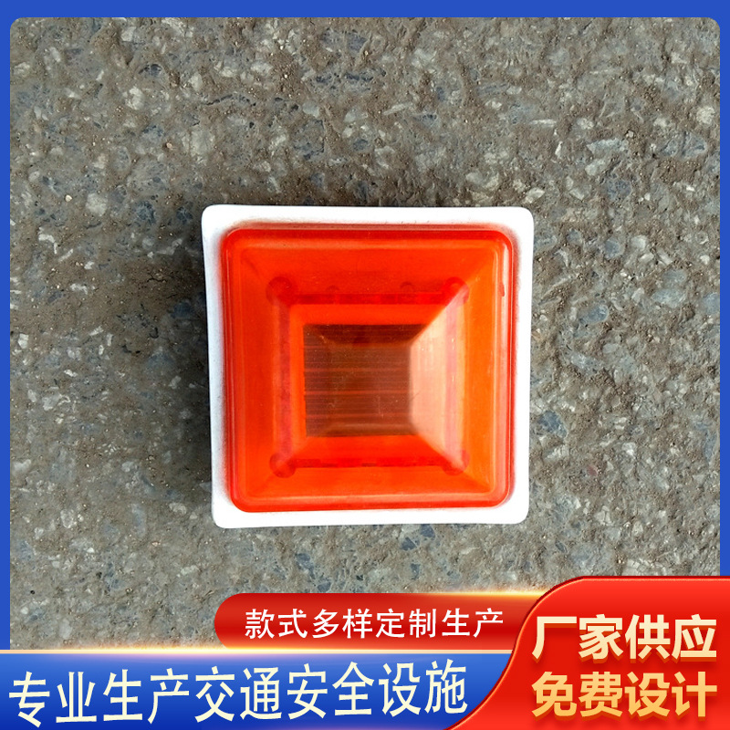 太阳能柱帽警示灯配件/围挡护栏障碍灯/发光/LED灯太阳能道钉