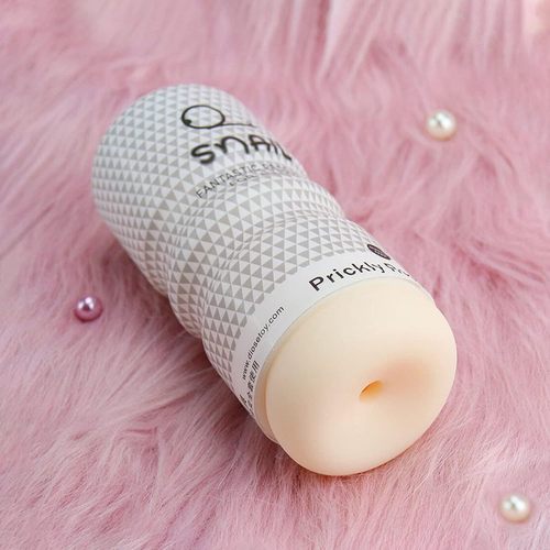 Snail aircraft cup male hand-held portable mini silicone buttock reverse film soft rubber exerciser adult novelty product