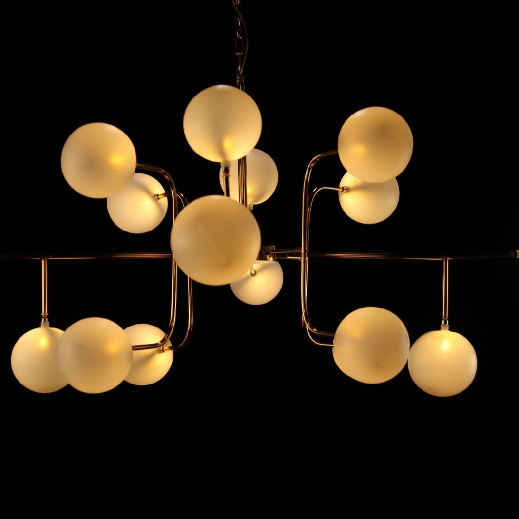 Accesorios de boda dieciséis bolas lámparas de lujo ligeras sala de bodas escenario diseño de luces decorativas lámparas led luz cálida luminosa