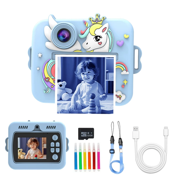 Blue memory card, pack, unicorn, 32G