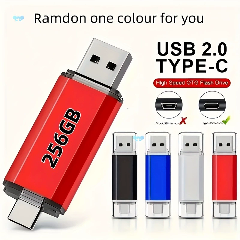 128 ГБ 256 ГБ 512 ГБ USB C USB Flash Drive 64 ГБ 2 в 1 USB 3.0